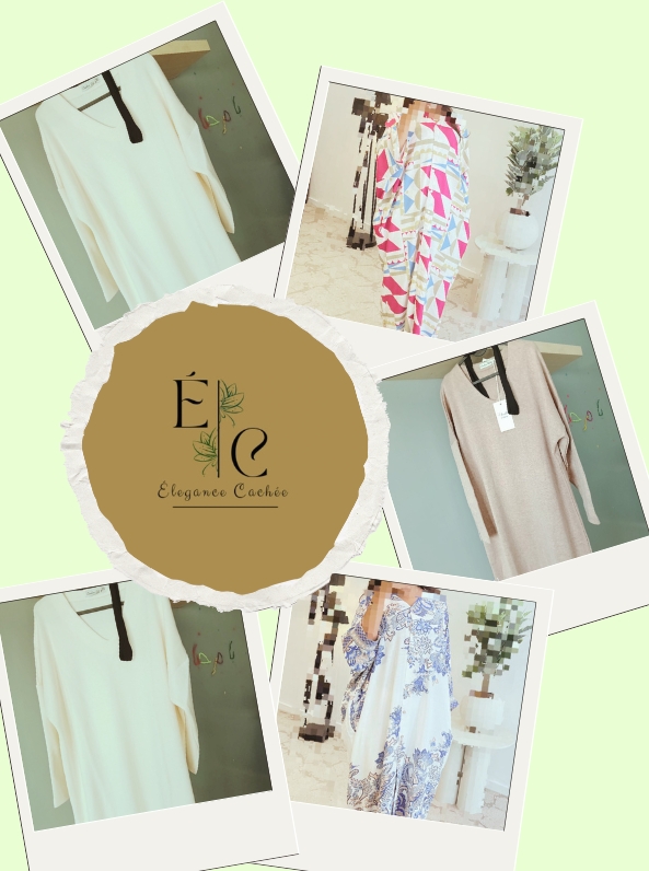 Élégance Caché 
La marque qu’il vous faut ! Spécialisée dans le prêt-à-porter pour femmes, cette marque allie style raffiné et confort absolu, parfait pour vous sentir belle et à l’aise, à la maison.
à la Journée Shopping du 14 décembre chez At. Line à Témara