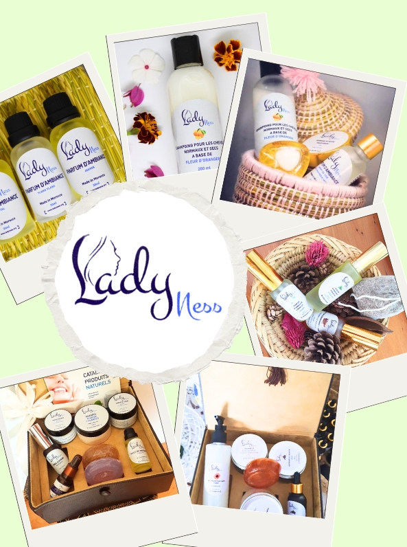 Lady Ness
Une marque de cosmétiques naturels qui sublime votre peau avec des ingrédients à base de plantes telles que la lavande, la verveine, le jasmin, et bien d’autres trésors de la nature.