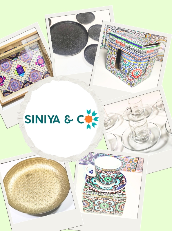 Sinyia & Co., Spécialiste de la vaisselle et de l’art de la table qui ajoute un éclat unique avec des pièces soigneusement sélectionnées pour sublimer vos moments quotidiens ou festifs en véritables instants d’élégance et de convivialité grâce à des créations qui allient esthétique et fonctionnalité.
présente à la Journée Shopping du 14 décembre chez At. Line à Témara